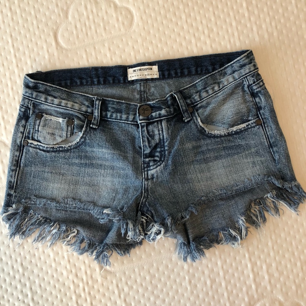 One Teaspoon Destroyed Shorts